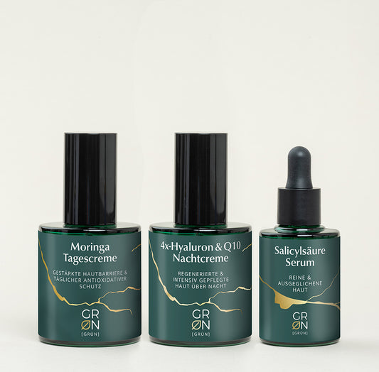 Set 1 - Tagescreme, Nachtcreme, Salicylsäureserum